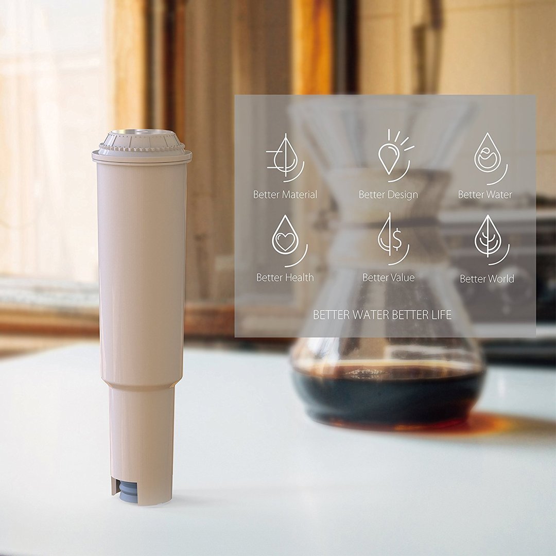 6 x Wasserfilter Aquacrest für Jura Impressa Kaffeevollautomat white ECF-7004A (AQK-04)