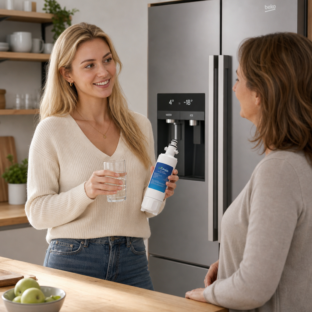 2 x Wasserfilter für Grundig SBS Kühlschränke GSN 9330XA+ GSN 9440X GSN 9440XA