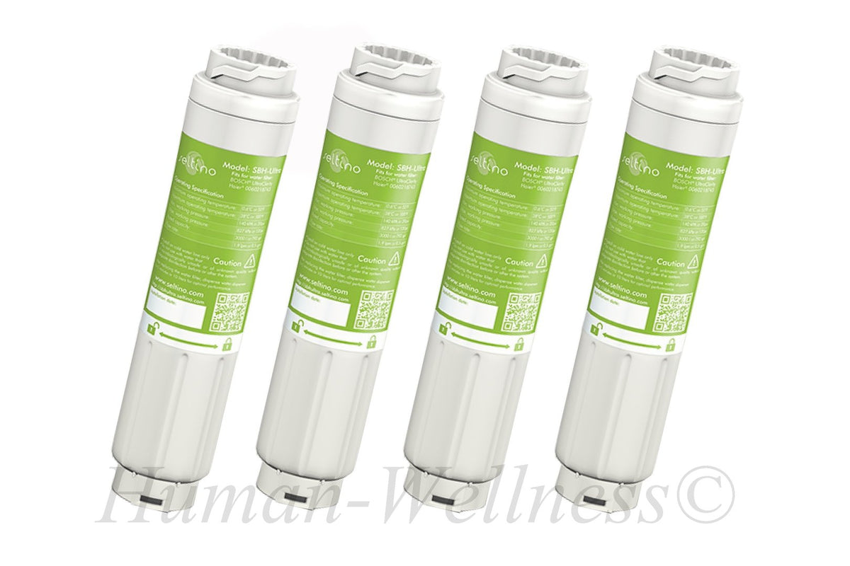 4 x SBH-Ultra Wasserfilter für Bosch Neff Siemens ersetzt Ultra Clarity Neuheit UV-steril