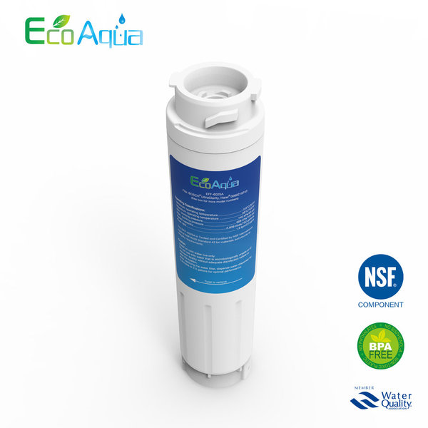 3 x EcoAqua Wasserfilter EFF-6025A ersetzt Ultra Clarity Bosch Neff 644845 641425 9000 077095
