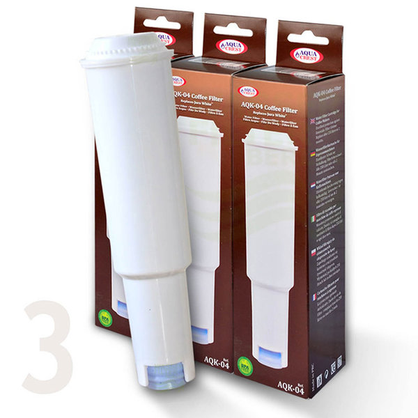 3 x Wasserfilter für Jura Impressa Kaffeevollautomat white AQK-04