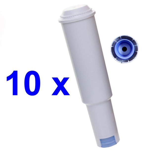 10 x Wasserfilter Aquacrest für Jura Impressa Kaffeevollautomat white