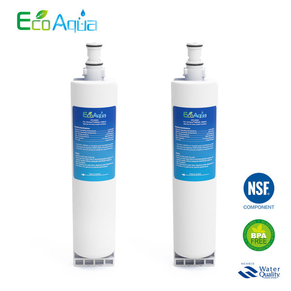 2 x EcoAqua EFF-6002A Wasserfilter für Whirlpool Bauknecht SBS002 SBS003 481281729632