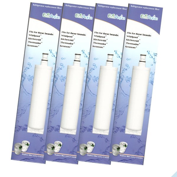 4 x EcoAqua EFF-6002A Wasserfilter für Whirlpool Bauknecht SBS002 SBS003 481281729632