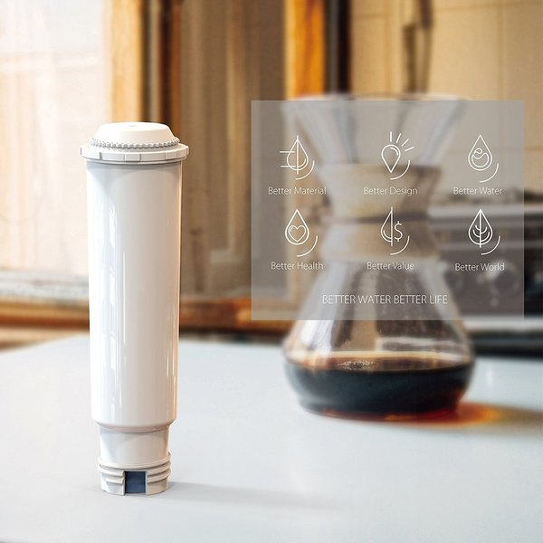 6 x Filterpatrone Aquacrest für Nivona Kaffeevollautomat kompatibel mit NIRF700 Cafe Romantica