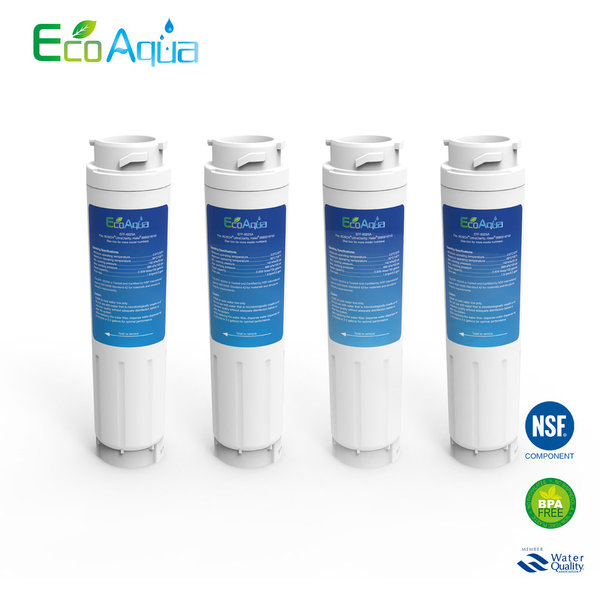 4 x EcoAqua Wasserfilter EFF-6025A ersetzt Ultra Clarity Bosch Neff 644845 641425 9000 077095 740560
