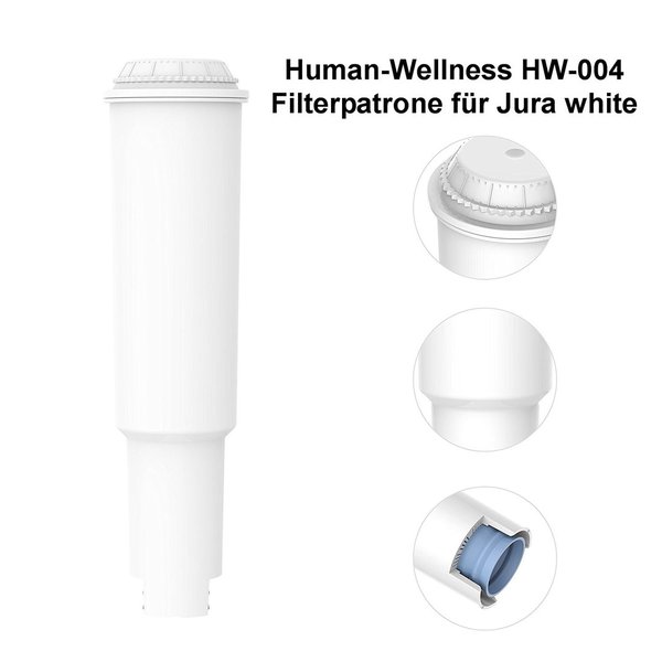 Neu: 4 x Wasserfilter HW-004 für Jura white + 10 Reinigungstabs