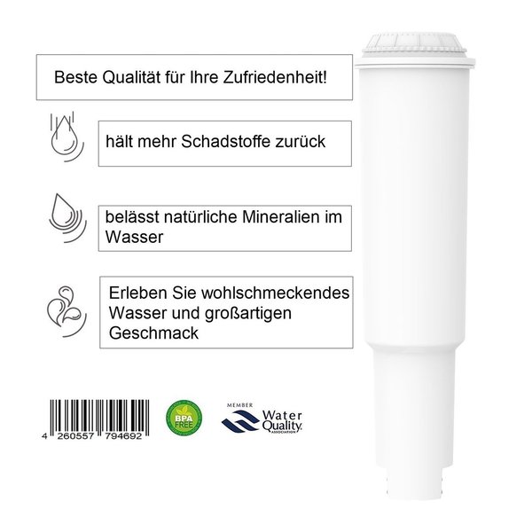 Neu: 6 x Wasserfilter HW-004 für Jura white + 10 Reinigungstabs